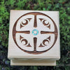 Shain Jackson Mini Cedar Bentwood Boxes - Spindle Whorl / Small - 304-SSB - House of Himwitsa Native Art Gallery and Gifts