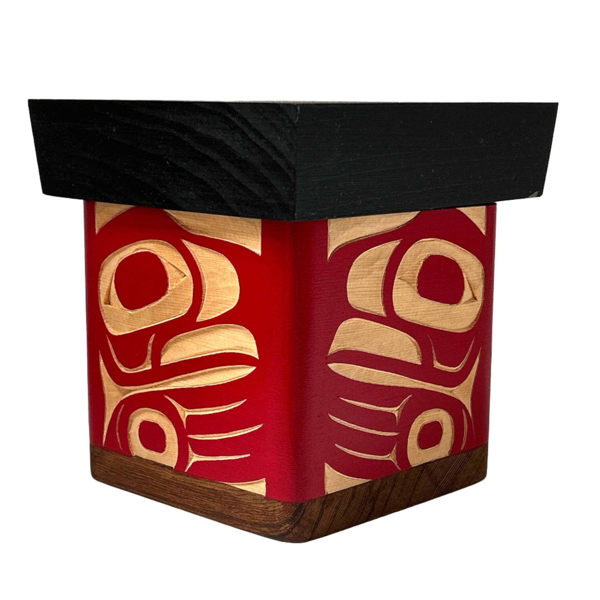 Trevor Husband Red Cedar Eagle Bentwood Box - Trevor Husband -  - House of Himwitsa Art Gallery