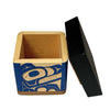 Trevor Husband Wolf Yellow / Red Cedar Bentwood Box - Trevor Husband -  - House of Himwitsa Art Gallery