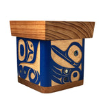 Trevor Husband Red / Yellow Cedar Hummingbird Abalone Inlay Bentwood Box - Trevor Husband -  - House of Himwitsa Art Gallery