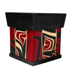 James Michels Eagle Red Cedar Bentwood Wood Box - James michels - Bentwood box - House of Himwitsa Art Gallery