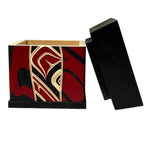 James Michels Eagle Red Cedar Bentwood Wood Box -  - Bentwood box - House of Himwitsa Art Gallery