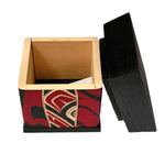 James Michels Eagle Red Cedar Bentwood Wood Box - James michels - Bentwood box - House of Himwitsa Art Gallery
