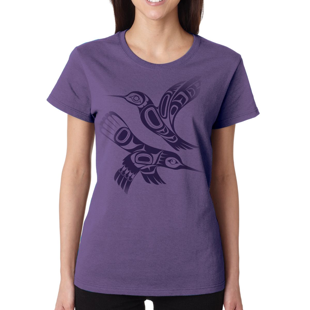 T Shirt Paul Windsor Infinite Joy - Purple / XXL - TPWIXXL - House of Himwitsa Native Art Gallery and Gifts