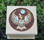Shain Jackson Mini Cedar Bentwood Boxes - Thunderbird / Small - 313-SSB - House of Himwitsa Native Art Gallery and Gifts