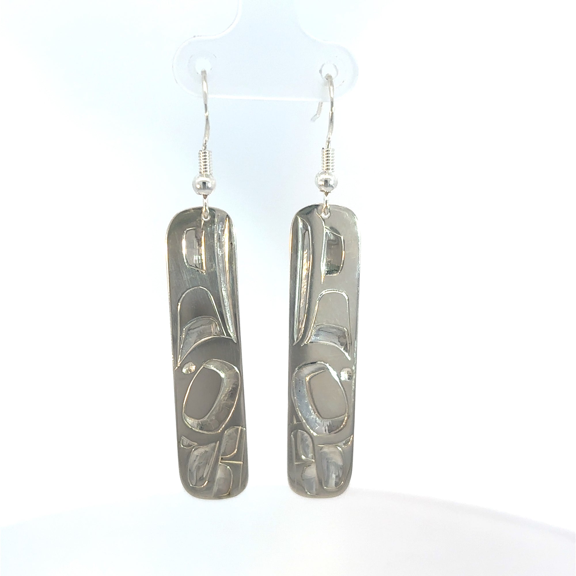 Alvin Adkins Silver Killerwhale Earrings