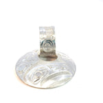Jim Mcquire  Pendant with Silver Carved Bale Raven