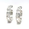 Grant Pauls Sterling Silver Earrings Raven Hoop
