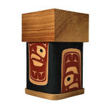 Victor West Red Cedar Eagle Bentwood Box - Victor West - Bentwood Box - House of Himwitsa Art Gallery