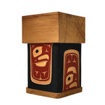 Victor West Red Cedar Eagle Bentwood Box - Victor West - Bentwood Box - House of Himwitsa Art Gallery