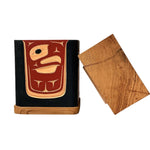 Victor West Red Cedar Eagle Bentwood Box - Victor West - Bentwood Box - House of Himwitsa Art Gallery
