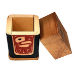 Victor West Red Cedar Eagle Bentwood Box - Victor West - Bentwood Box - House of Himwitsa Art Gallery