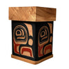 Victor West Red Cedar Bentwood Box Eagle - Victor West - Bentwood Box - House of Himwitsa Art Gallery