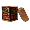 Victor West Red Cedar Bentwood Box Eagle - Victor West - Bentwood Box - House of Himwitsa Art Gallery