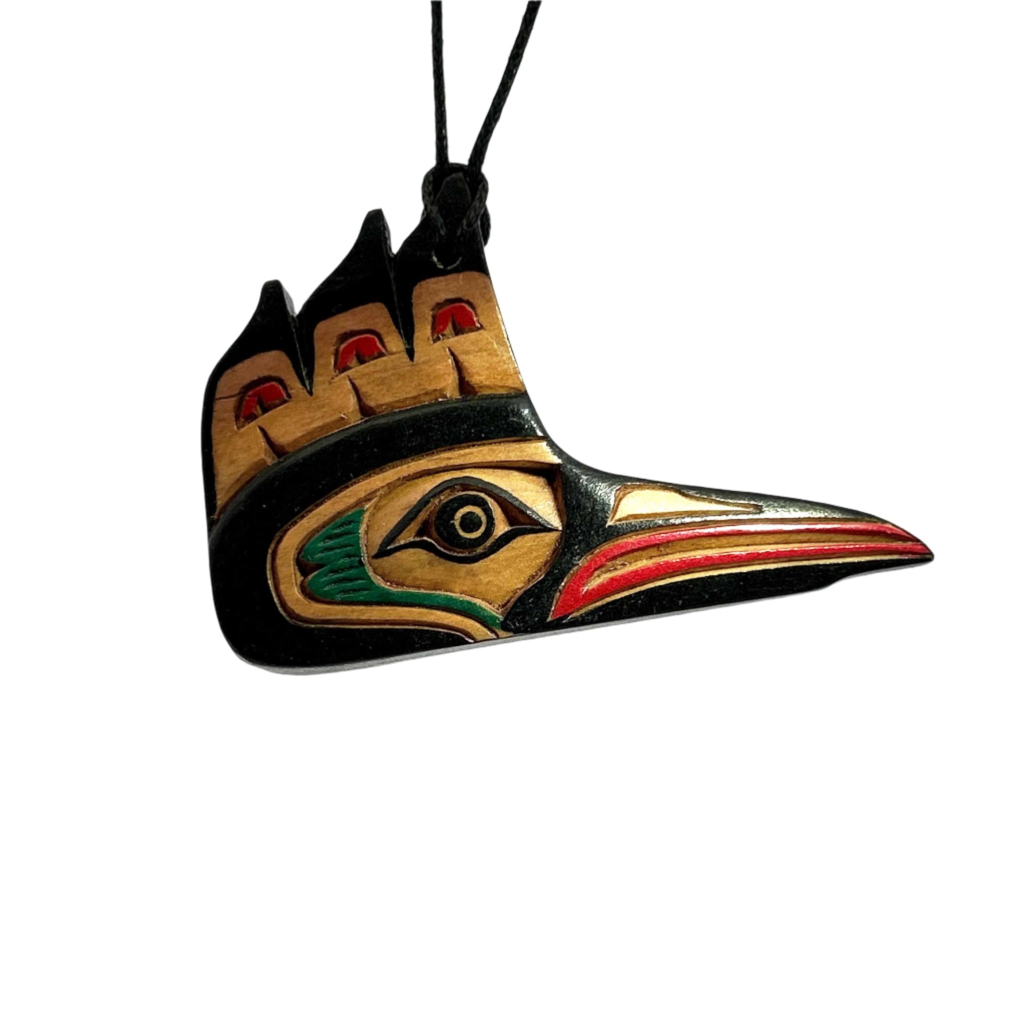 Artie George Ornament Kingfisher Mask -  - Ornament - House of Himwitsa Art Gallery