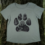 Westcoastees Women's Big Paw Scoop Neck T-shirt