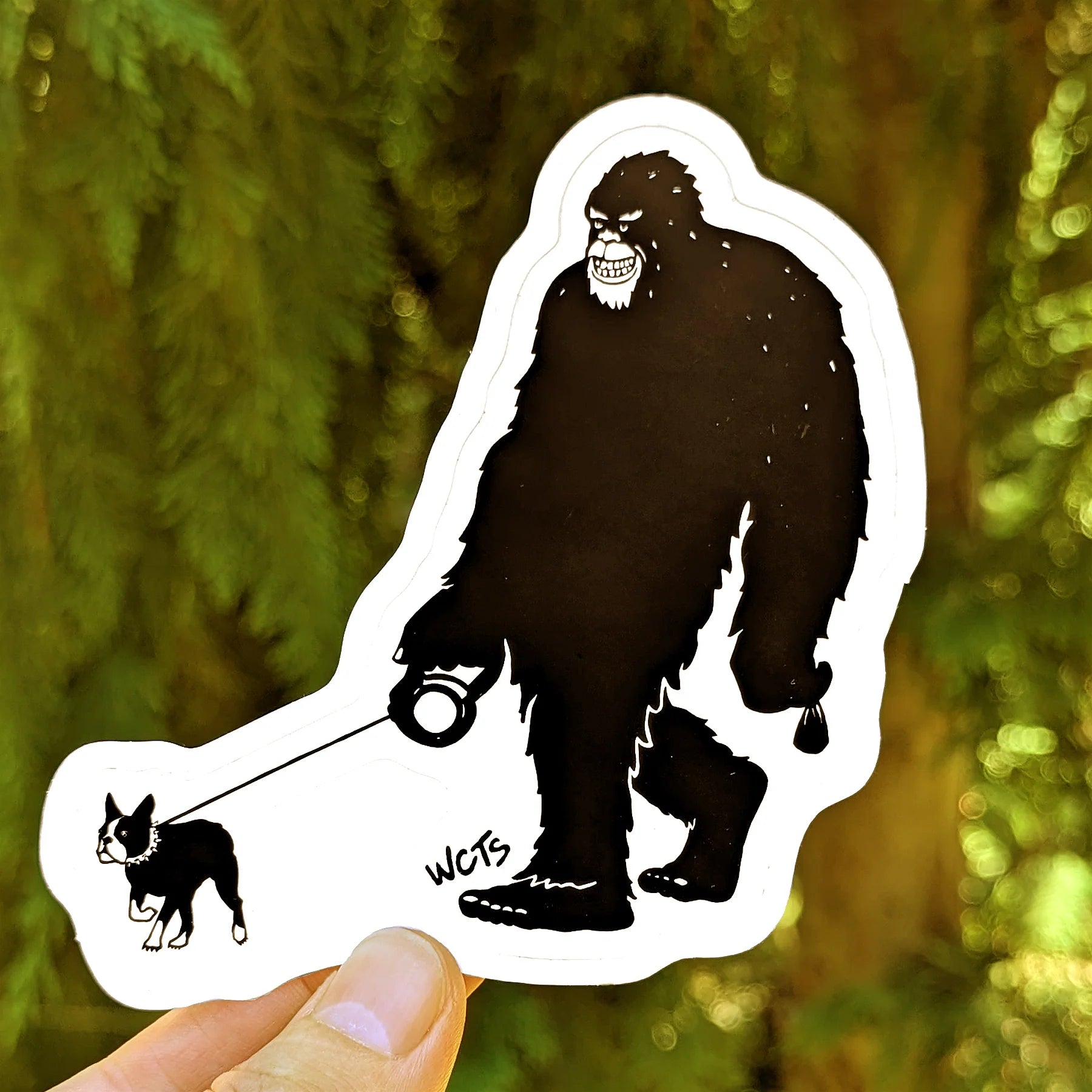 Westcoastees Sticker Walking the Dog -  - Westcoastees Sticker - House of Himwitsa Art Gallery