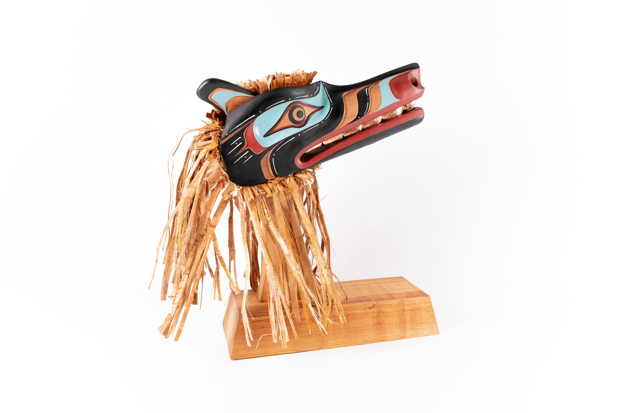 Quinn James Wolf Mask - Quinn James Wolf Mask -  - House of Himwitsa Native Art Gallery and Gifts