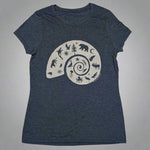 Westcoastees Unisex Womens Nature Spiral. crewneck -  - T-Shirt - House of Himwitsa Art Gallery