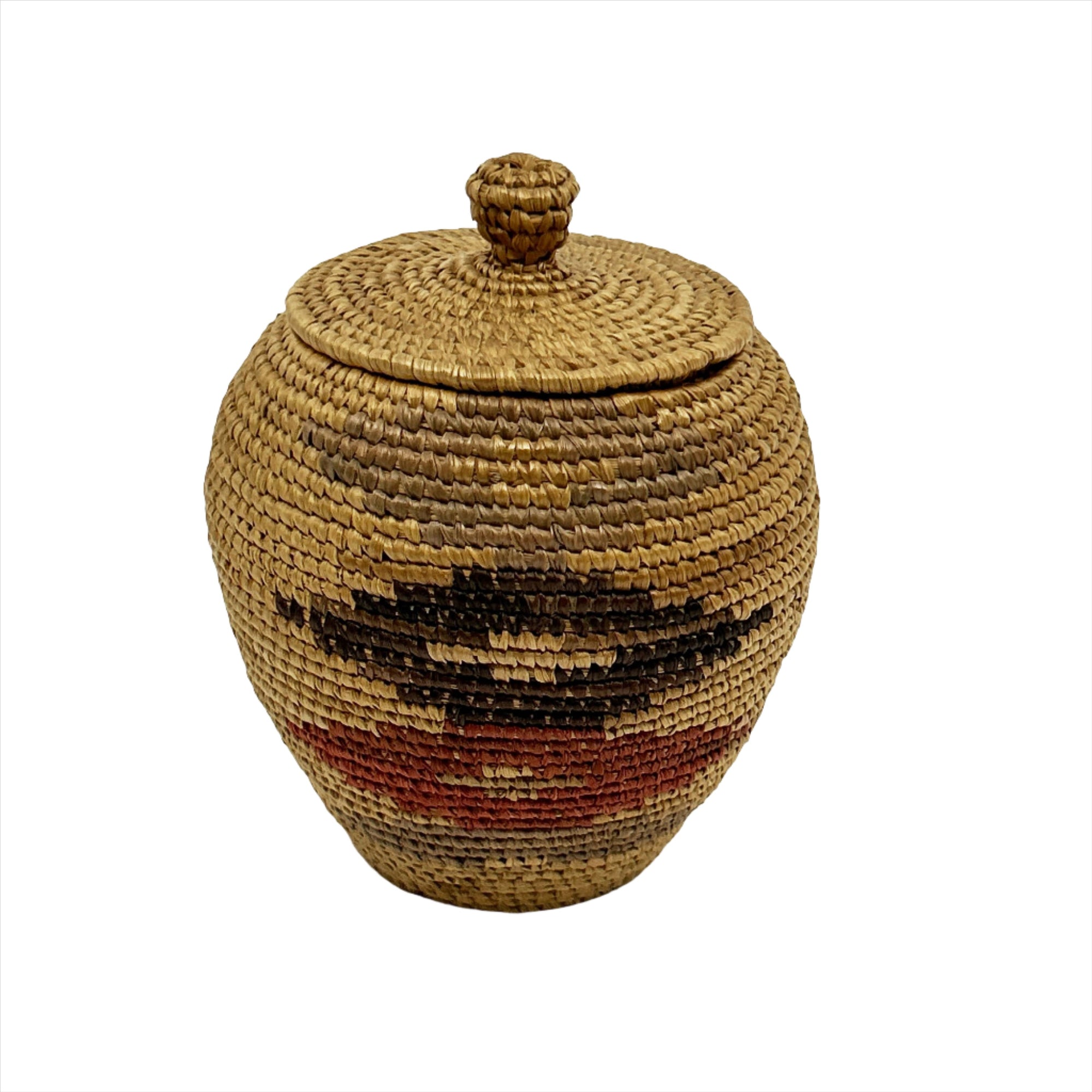 Woven Alakan Inuit Basket Unknown Artist Circa 1900s - House Of Himwitsa - Basketry - House of Himwitsa Art Gallery