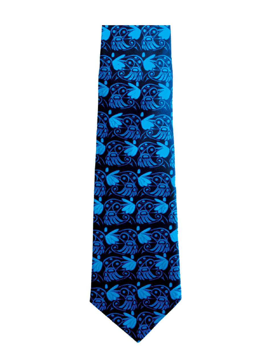 Silk Tie Bill Helin Hummingbird turquoise -  - Ties - House of Himwitsa Art Gallery
