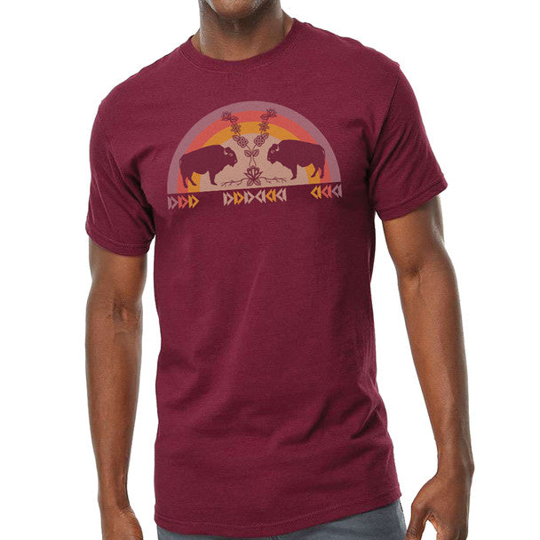 T Shirt Buffaloes Storm Angeconeb - T Shirt Buffaloes Storm Angeconeb -  - House of Himwitsa Native Art Gallery and Gifts
