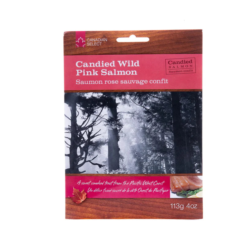 4oz Smoked Candied Wild Pink Salmon - 4oz Smoked Candied Wild Pink Salmon -  - House of Himwitsa Native Art Gallery and Gifts