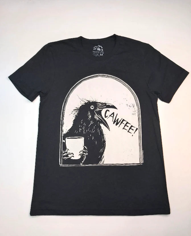 Westcoastees Adult Unisex T Shirt Cawfee! - Westcoastees - T-Shirt - House of Himwitsa Art Gallery