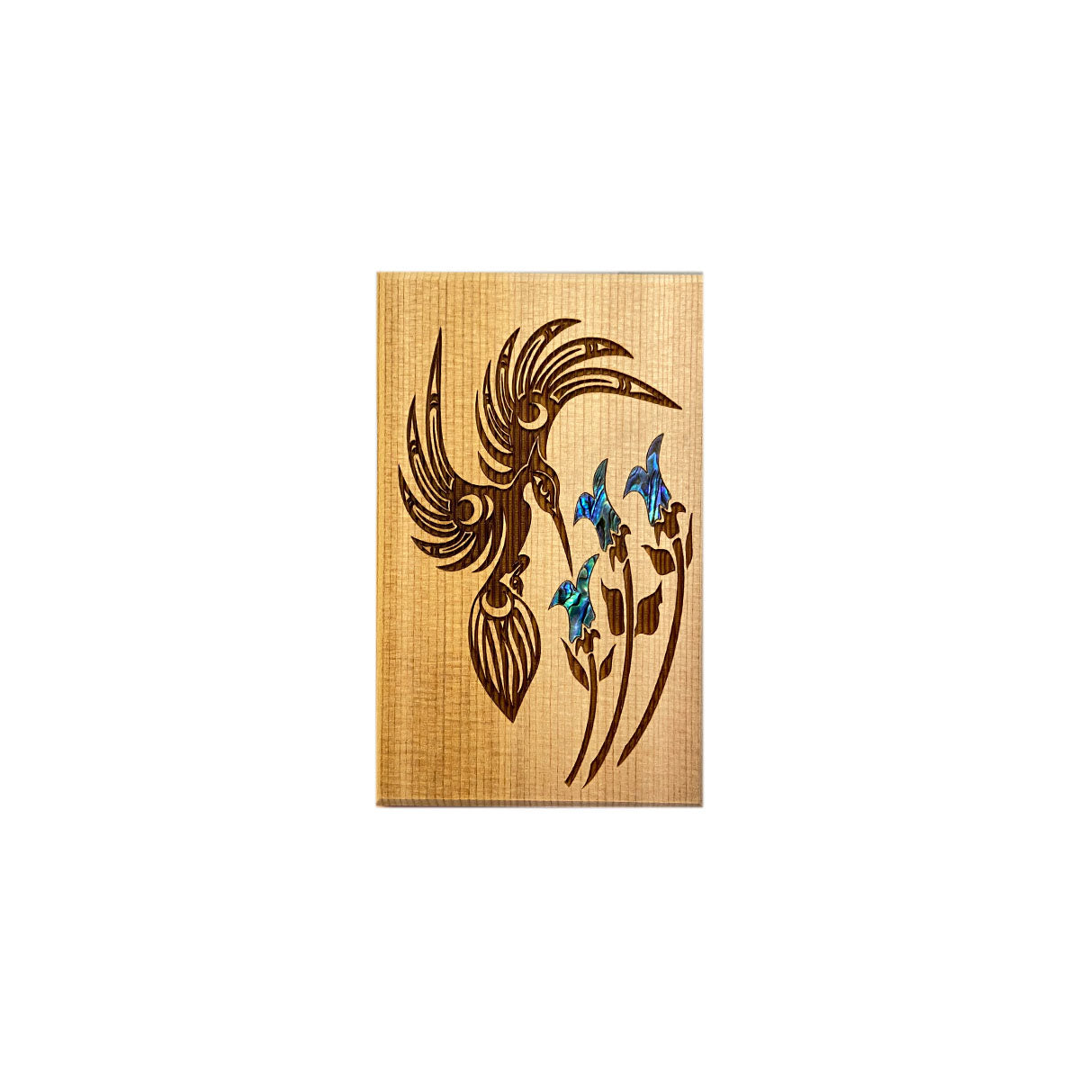 Shain Jackson Cedar Hummingbird Plaque