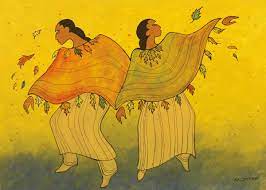 Art Card Maxine Noel Autumn Dance - Art Card Maxine Noel Autumn Dance -  - House of Himwitsa Native Art Gallery and Gifts