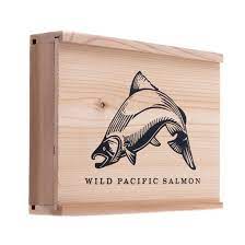 4oz Smoked Wild Pink Salmon in Specialty Wood Box - 4oz Smoked Wild Pink Salmon in Specialty Wood Box -  - House of Himwitsa Native Art Gallery and Gifts