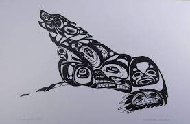 Art Card Jon Erickson Midnight Wolf - Art Card Jon Erickson Midnight Wolf -  - House of Himwitsa Native Art Gallery and Gifts