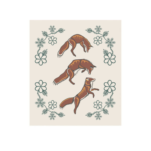 Eco Cloth Foxes (Wagooshna) - Eco Cloth Foxes (Wagooshna) -  - House of Himwitsa Native Art Gallery and Gifts