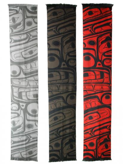 Bill Helin Unisex Fleece Scarf Frog Box -  - Scarfs - House of Himwitsa Art Gallery