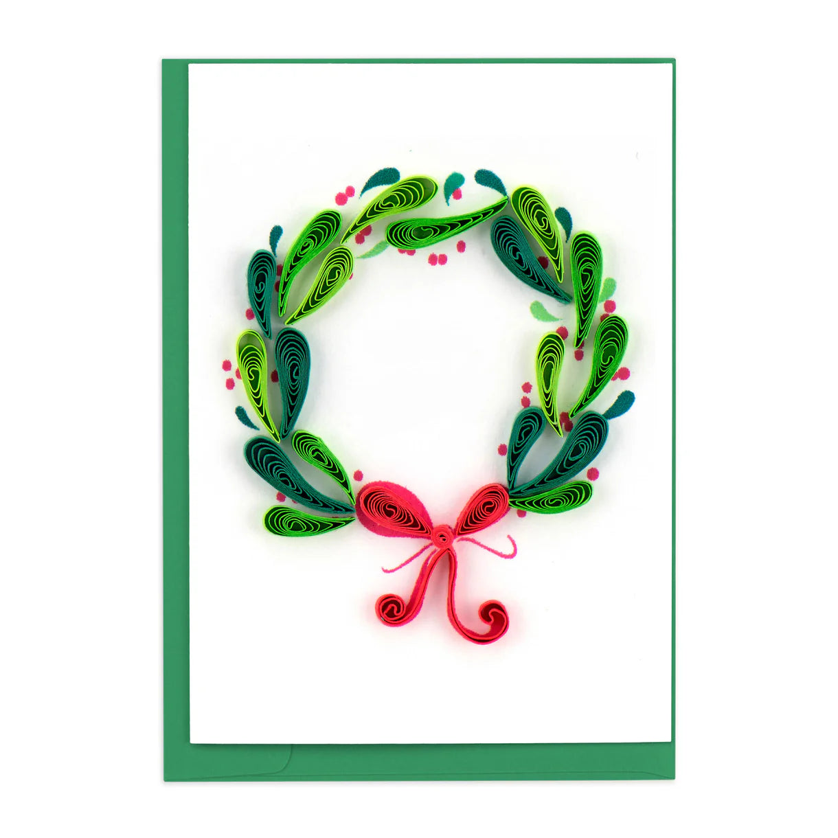 Quilling Gift Enclosure Card Holiday Wreath