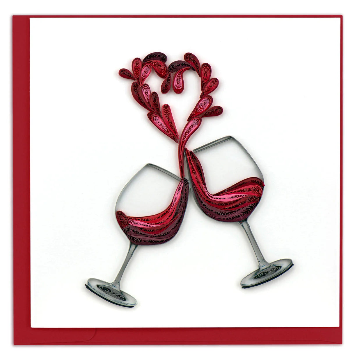 Quilling Art Card A Toast To Love