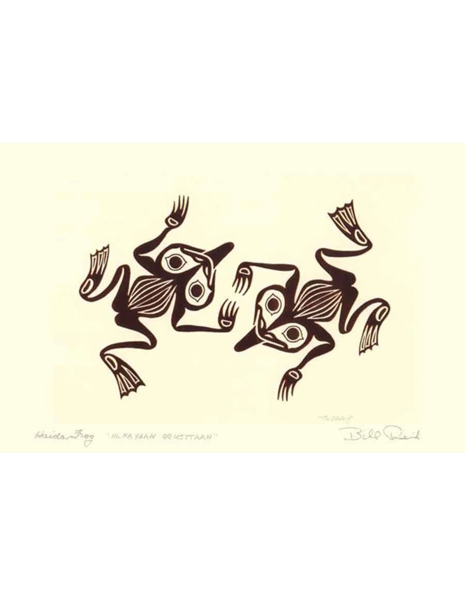 Art Card Bill Reid Haida Frog -  - Art Card - House of Himwitsa Art Gallery