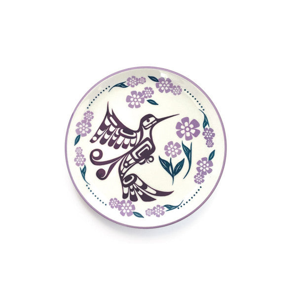 Porcelain Art Plate Hummingbird - Porcelain Art Plate Hummingbird -  - House of Himwitsa Native Art Gallery and Gifts