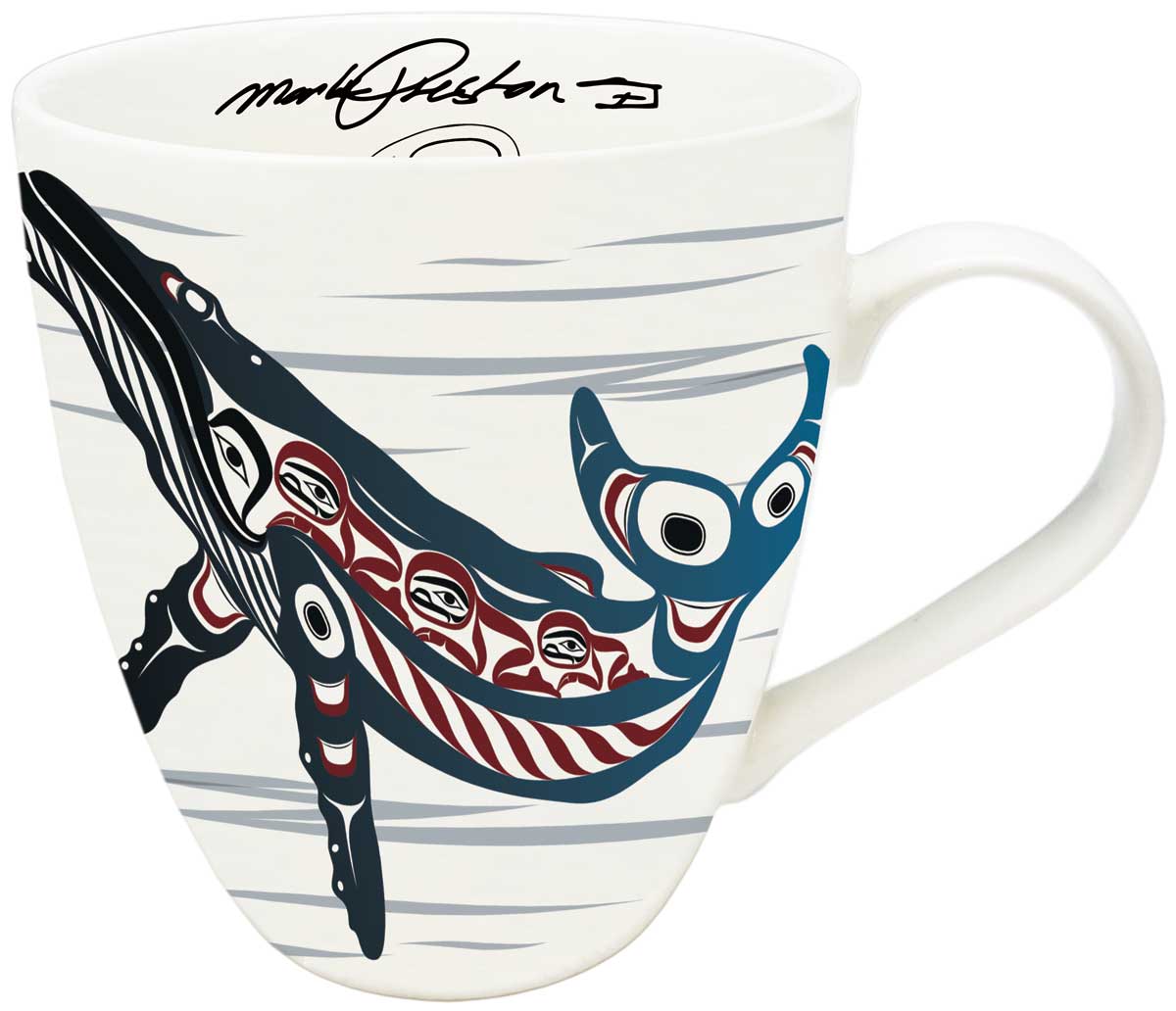 Mug Mark Preston Humpback Whale - Mug Mark Preston Humpback Whale -  - House of Himwitsa Native Art Gallery and Gifts