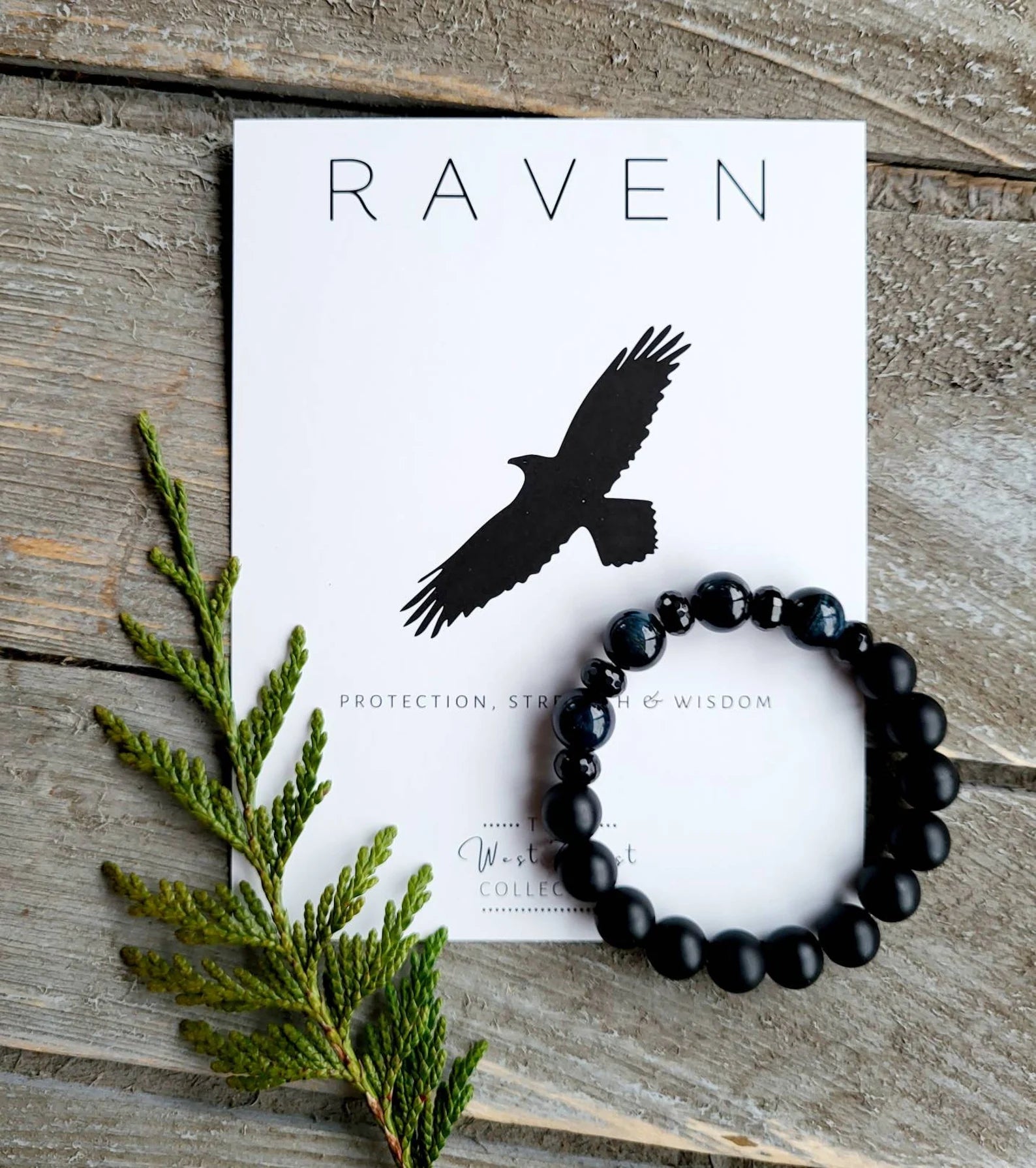 Bracelet Raven - Bracelet Raven -  - House of Himwitsa Native Art Gallery and Gifts