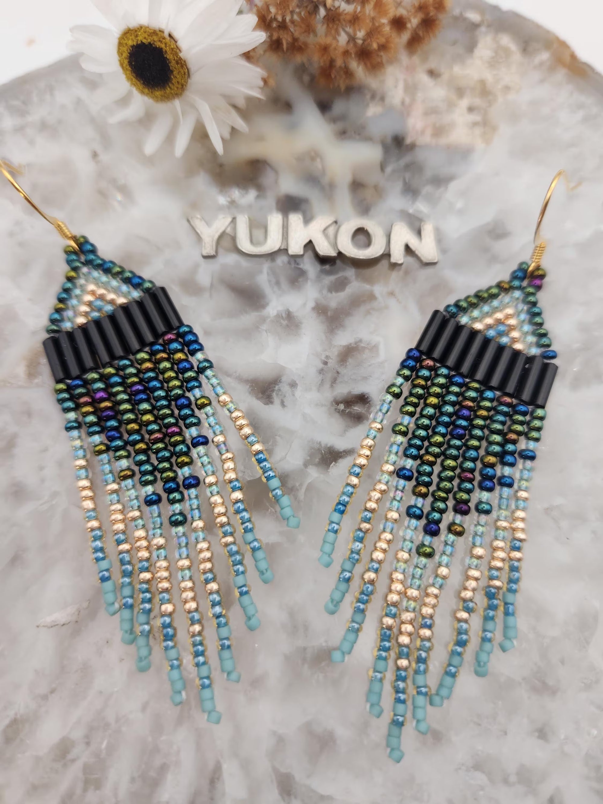 Beaded Earrings Forest Floor