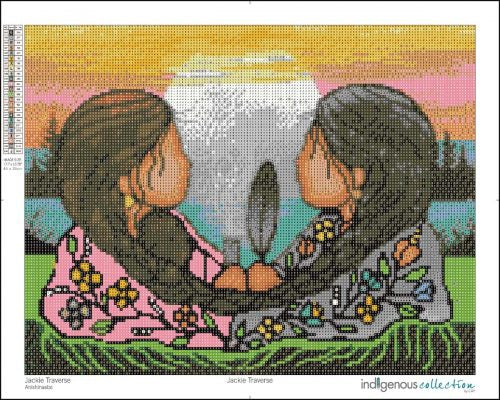 Diamond Art Jackie Traverse Sharing Knowledge - Diamond Art Jackie Traverse Sharing Knowledge -  - House of Himwitsa Native Art Gallery and Gifts