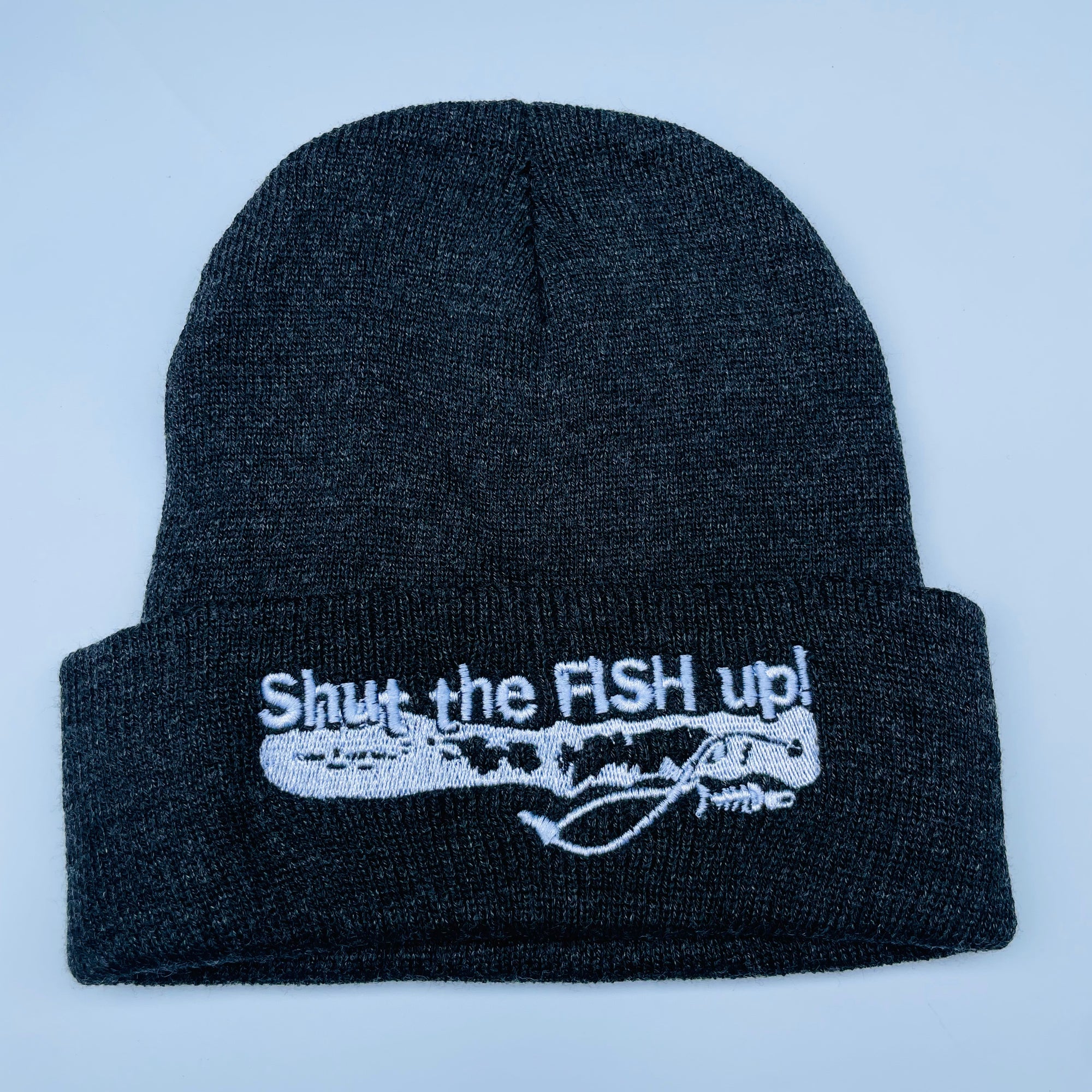 Shut The Fish Up Toque - BLACK - STFUBLK - House of Himwitsa Native Art Gallery and Gifts