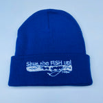 Shut The Fish Up Toque - ROYAL BLUE - STFUT ROYAL BLUE - House of Himwitsa Native Art Gallery and Gifts