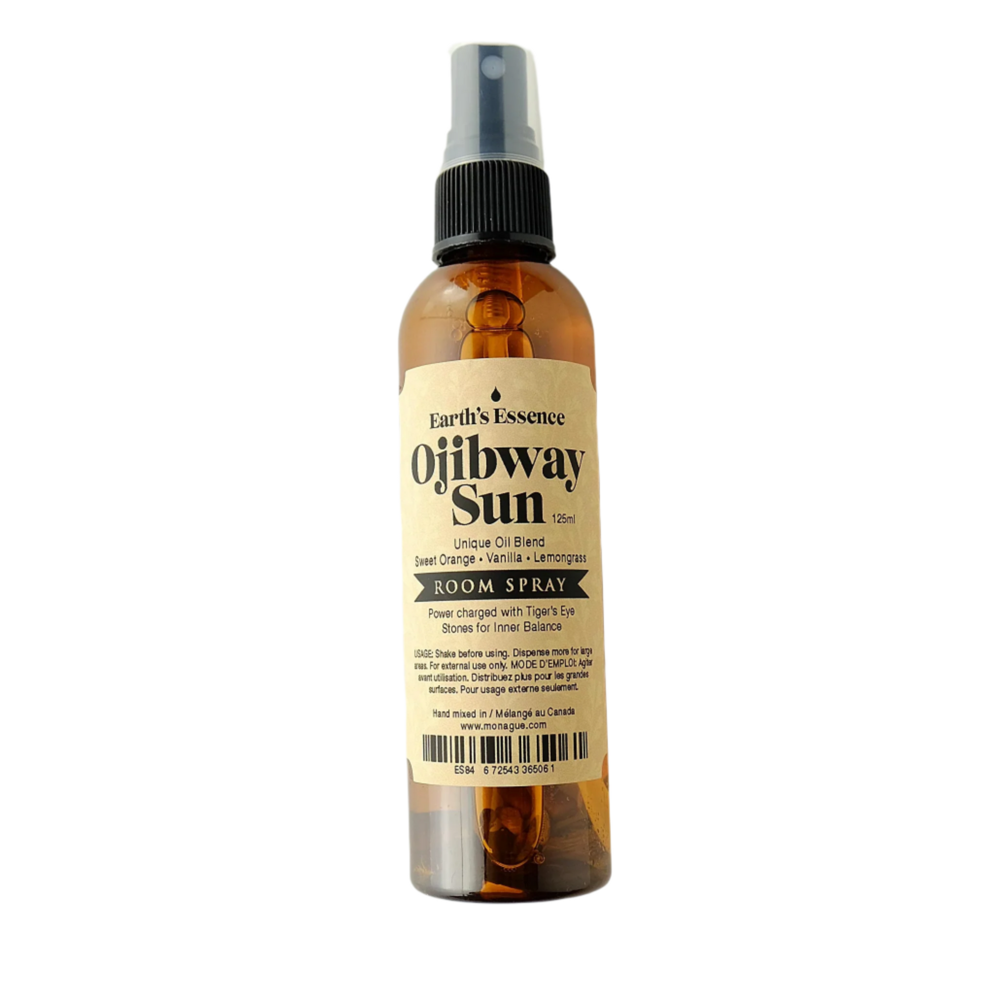 125ml Room Spray - Ojibway Sun with Tiger's Eye stones Regular price - 125ml Room Spray - Ojibway Sun with Tiger's Eye stones Regular price -  - House of Himwitsa Native Art Gallery and Gifts
