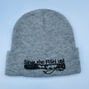 Shut The Fish Up Toque - LIGHT GREY - STFU LG - House of Himwitsa Native Art Gallery and Gifts