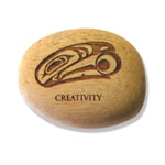 Totem Spirits Wood - Raven and Light “Creativity “ by Trevor angus - TOT2 - House of Himwitsa Native Art Gallery and Gifts