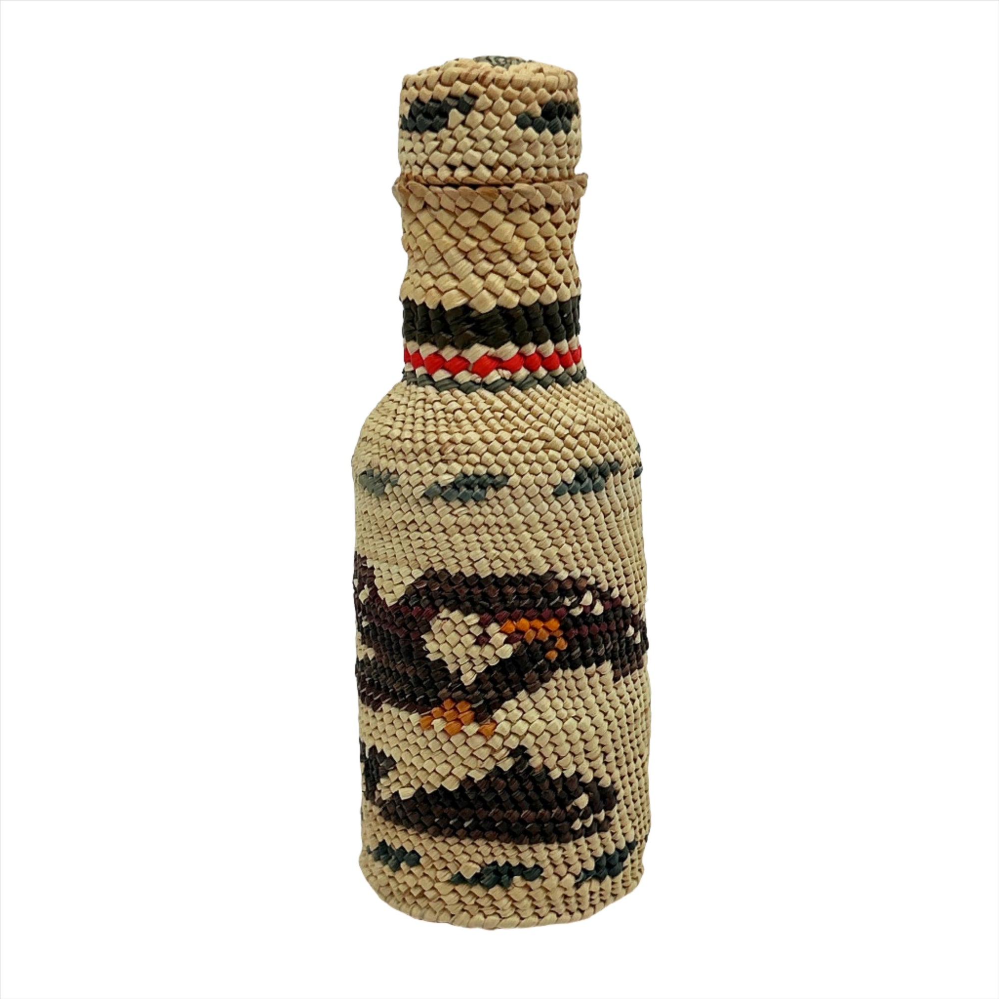 Josephine Thompson Mini Pattern Bottle - House Of Himwitsa - Basketry - House of Himwitsa Art Gallery