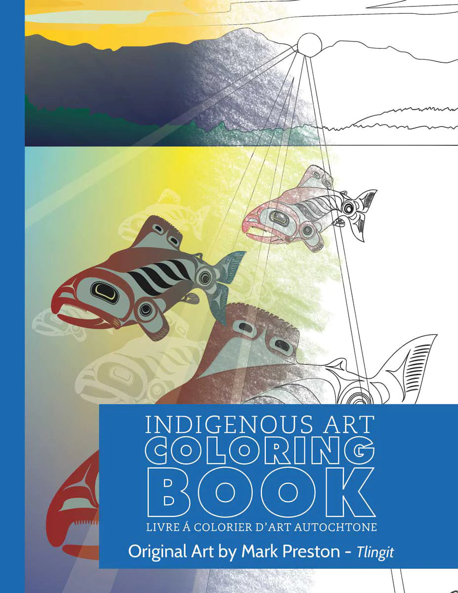 Colouring Book Mark Preston - Colouring Book Mark Preston -  - House of Himwitsa Native Art Gallery and Gifts