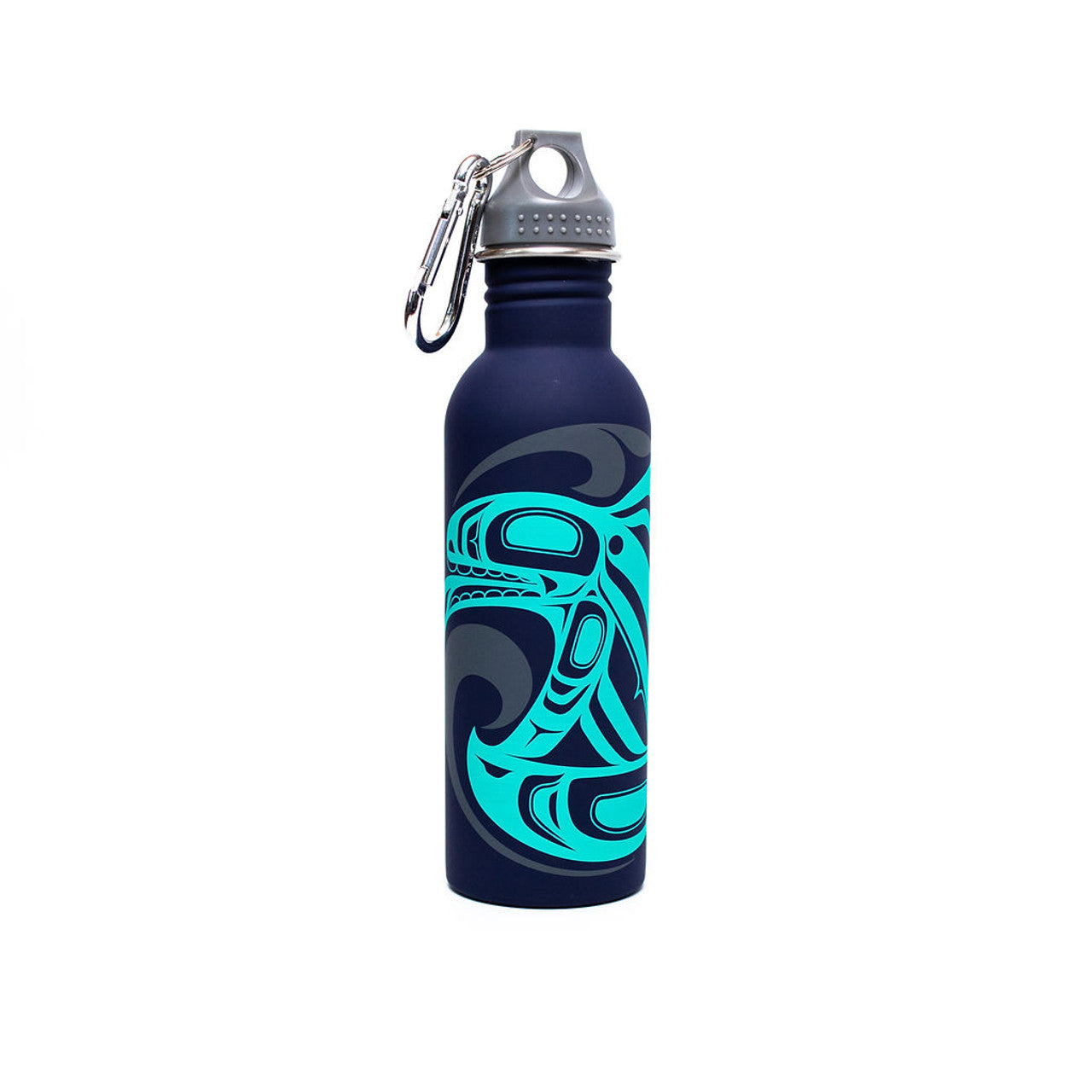 Water Bottles - Trevor Angus Killer Whale / 25oz - WBS23 - House of Himwitsa Native Art Gallery and Gifts